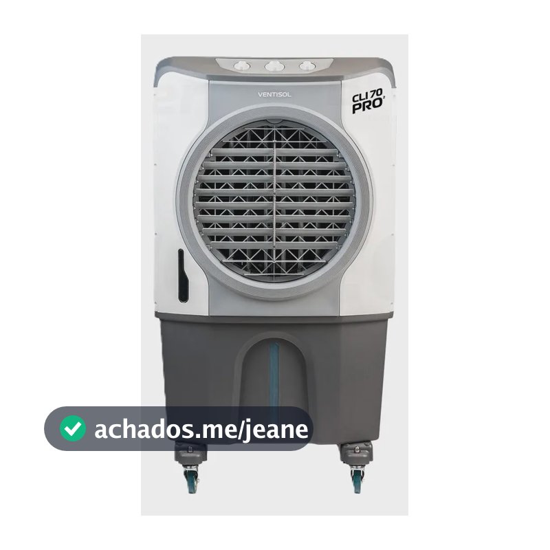 Climatizador Evaporativo Portátil Industrial 70l Cor Cinza