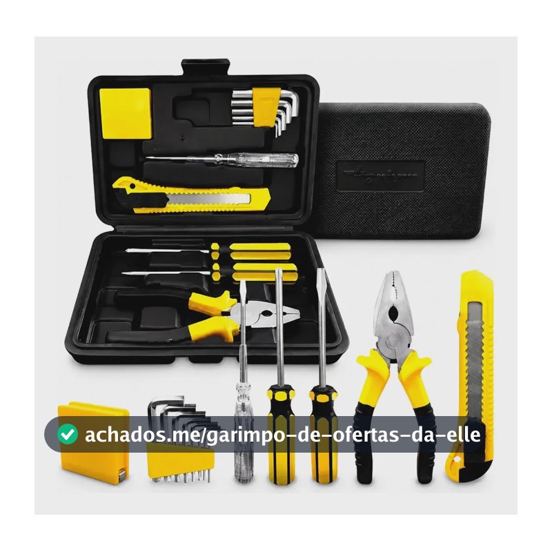 Kit Jogo De Ferramentas Aço Carbono Titanium 11 Peças