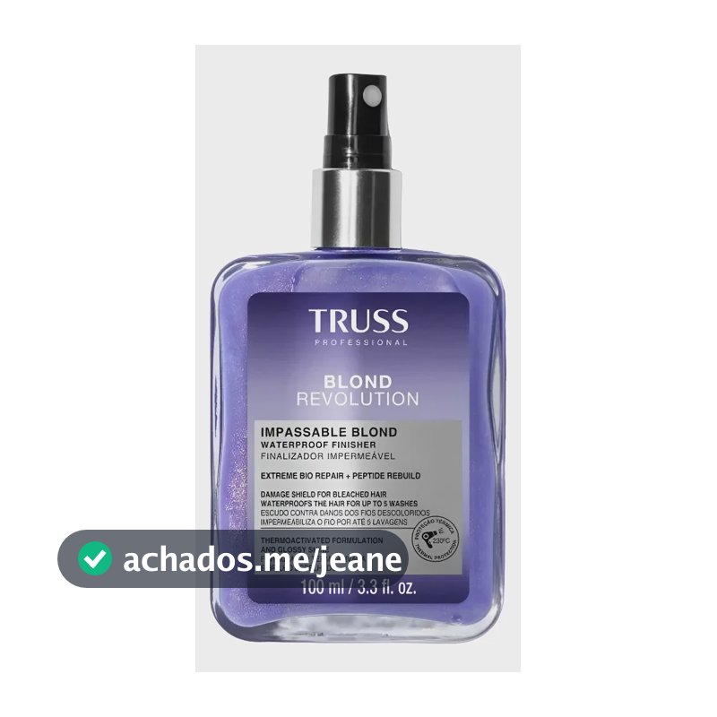 Truss Blond Revolution Spray Finalizador Reparação 100ml