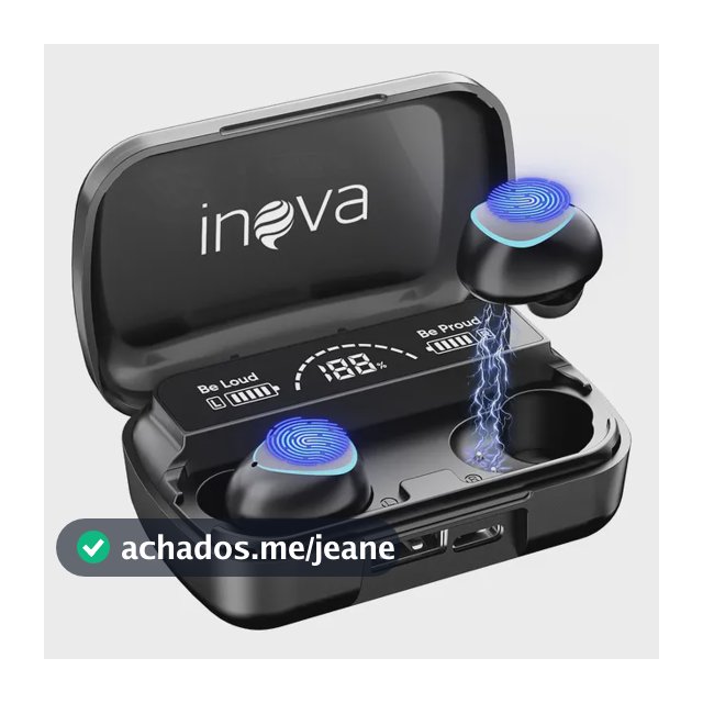 Fone De Ouvido Esportivo Sem Fio Tws Com Carregador Portátil