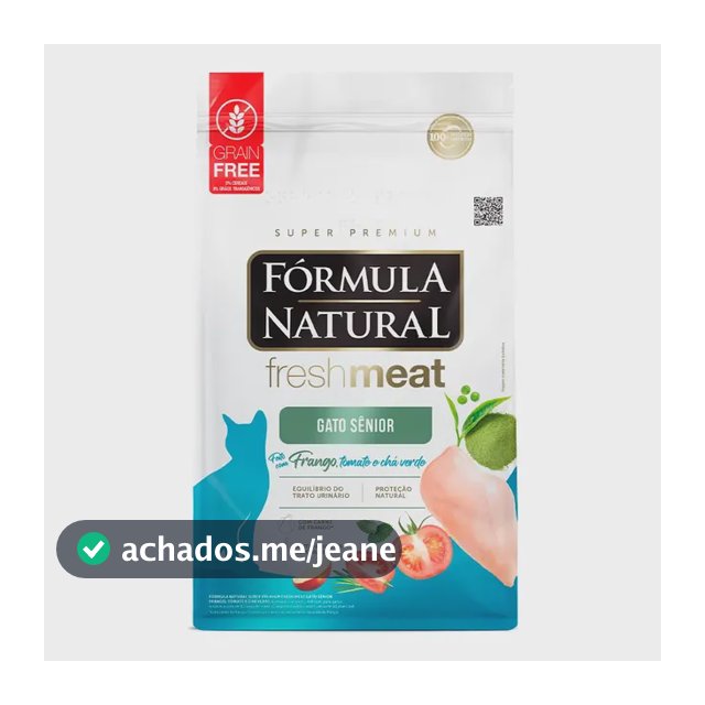 Formula Natural Fresh Meat Gato Senior 7+ Frango 10,1kg
