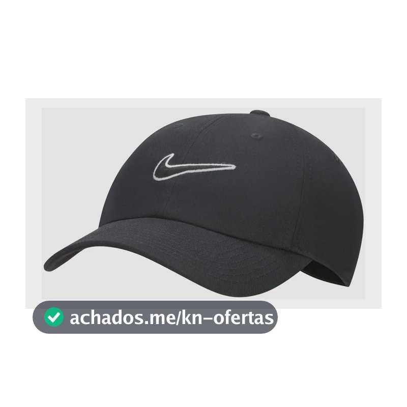 Boné Nike Club Swoosh Unissex Cor Preto Tamanho M/g