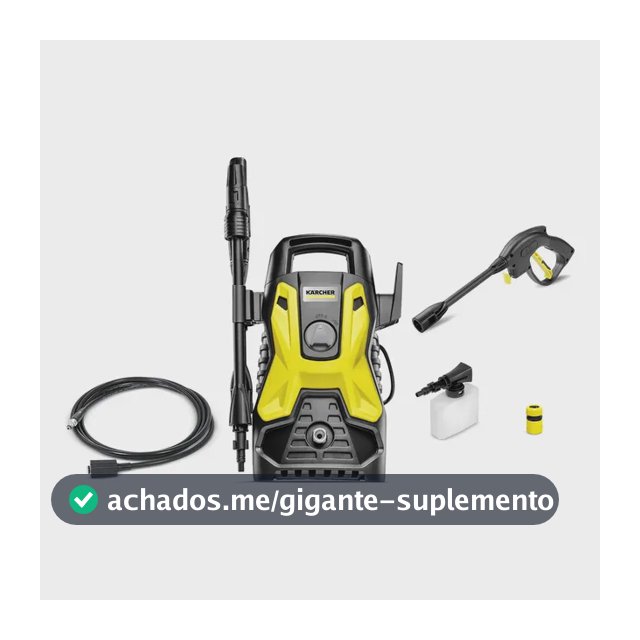 Lavadora De Alta Pressão Kärcher Prática Black 1500 Psi 1400w 300l/h Com Aplicador De Detergente E Lança Regulável