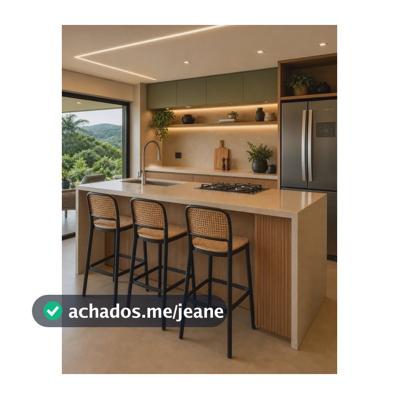Kit 3 Banquetas Altas 75cm Com Encosto Design Rattan Preto