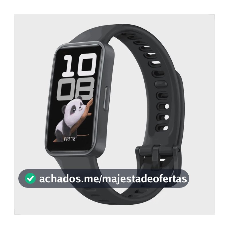 Smartwatch HUAWEI Band 10 Caixa de Polímeros Duráveis Análise do Sono em Nível Profissional Assistente de Bem-estar Emocional Relógio Smartwatch Compatível com Android e iOS Preto