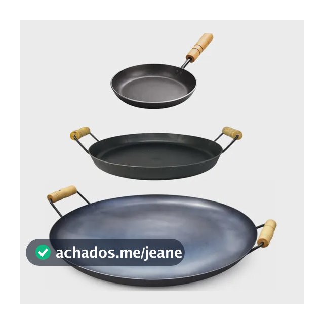 Kit 3 Chapa Disco De Arado Tacho Grande/porção/paella/carnes