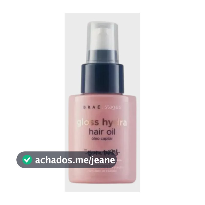 Braé Stages By Bruna Tavares Óleo De Hidratação Brilho 60ml