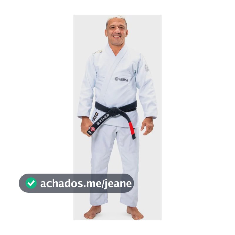 Kimono Jiu Jitsu Atama Infinity Collab 2 Branco Masculino Tamanho A3