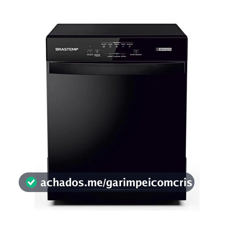Lava Louças Brastemp 8 Serviços Preta - BLF08AE Preto