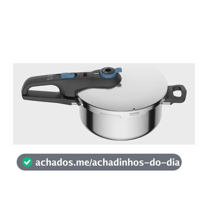 Panela De Pressão Rochedo Inox Trendy 4 litros Fechamento Externo