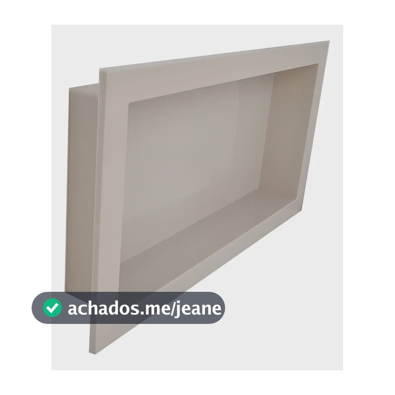 Nicho Para Banheiro E Cozinha Parede Embutir 30x60cm Cores Cor Areia