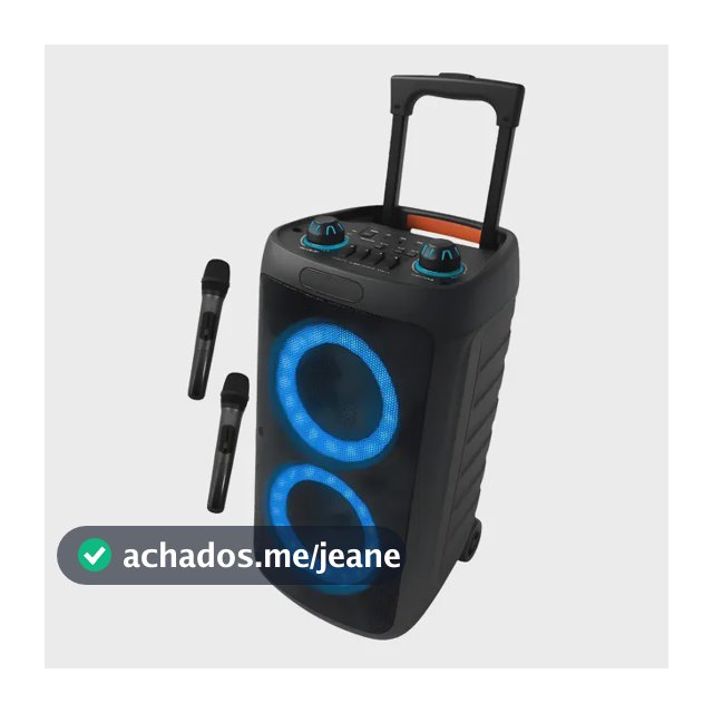 Caixa De Som Bluetooth Amplificada Grande Potencia Hz-2000 + 2 Microfones Sem Fio Limpo
