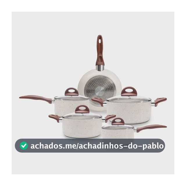 Jogo De Panelas Smart Plus Vanilla Indução Cerâmico 5peças Brinox 4774/101