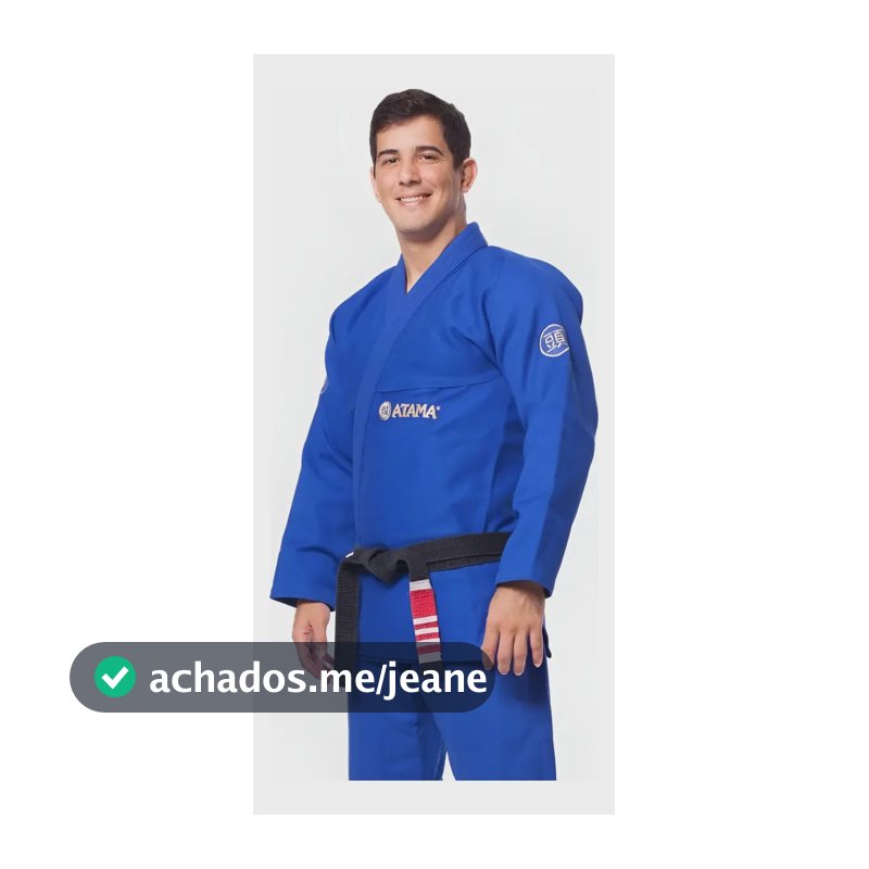 Kimono Jiu Jitsu Atama Classic Cor Azul Tamanho A2
