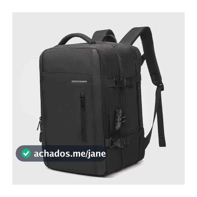 Mochila Para Notebook Impermeável com Porta USB e Senha Para Homem