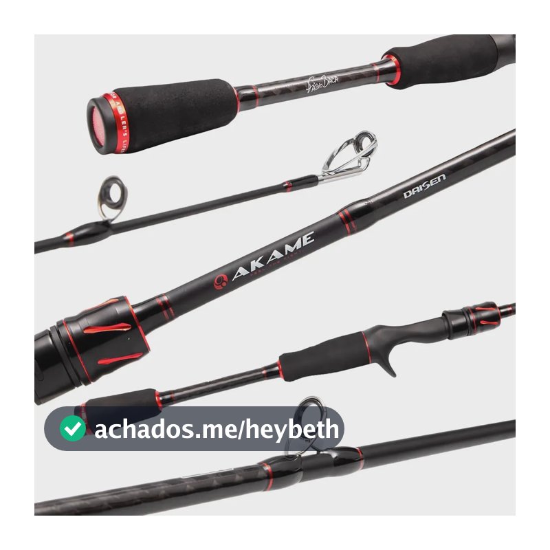 Vara Pesca P/ Carretilha Daisen Akame C581l 1,73mts 6-12 LBS