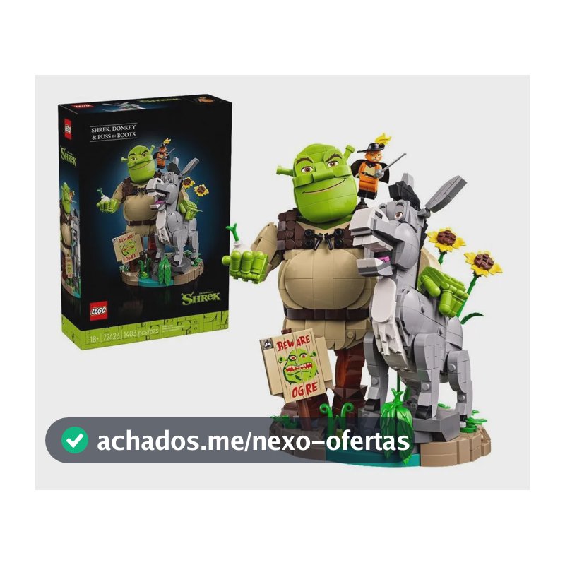 Lego Shrek Burro E Gato De Botas 1403