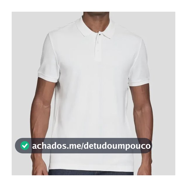 Polo Aramis Manga Curta Algodão Piquet Mescla Básica Branco