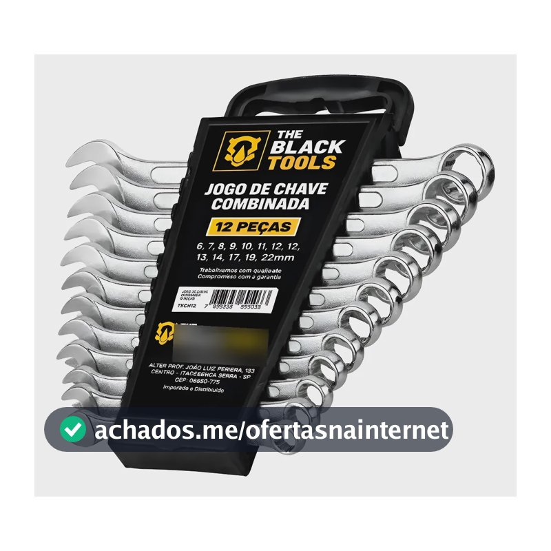 Jogo De Chave Boca E Estrela Combinada 12 Pçs Aço 6 22 Mm Prateado
