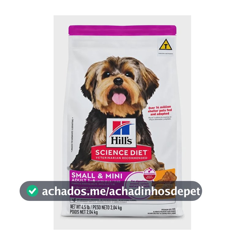 Ração Hills Science Diet Adult Small Mini 2kg Super Premium