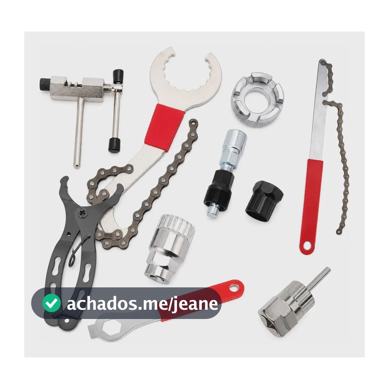 Kit Ferramentas Bicicleta 10 Peças Chaves Bike Corrente Raio