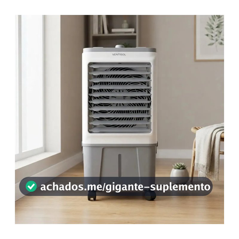 Climatizador Ar Frio Portátil Evaporativo 16 Litros Umidificador Ventisol Clin 16