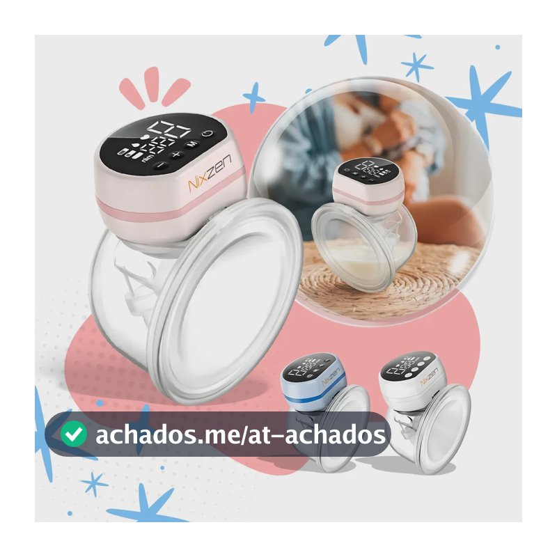 Bomba Materna Portátil Elétrica 24mm Sem Bpa Confortável Prático Bombinha de Tirar Leite Macio Garanta O Melhor Para Seu Bebê Não Precisa Segurar Ou Ficar Apertando Mãos Livres Elétrica Nixzen Rosa