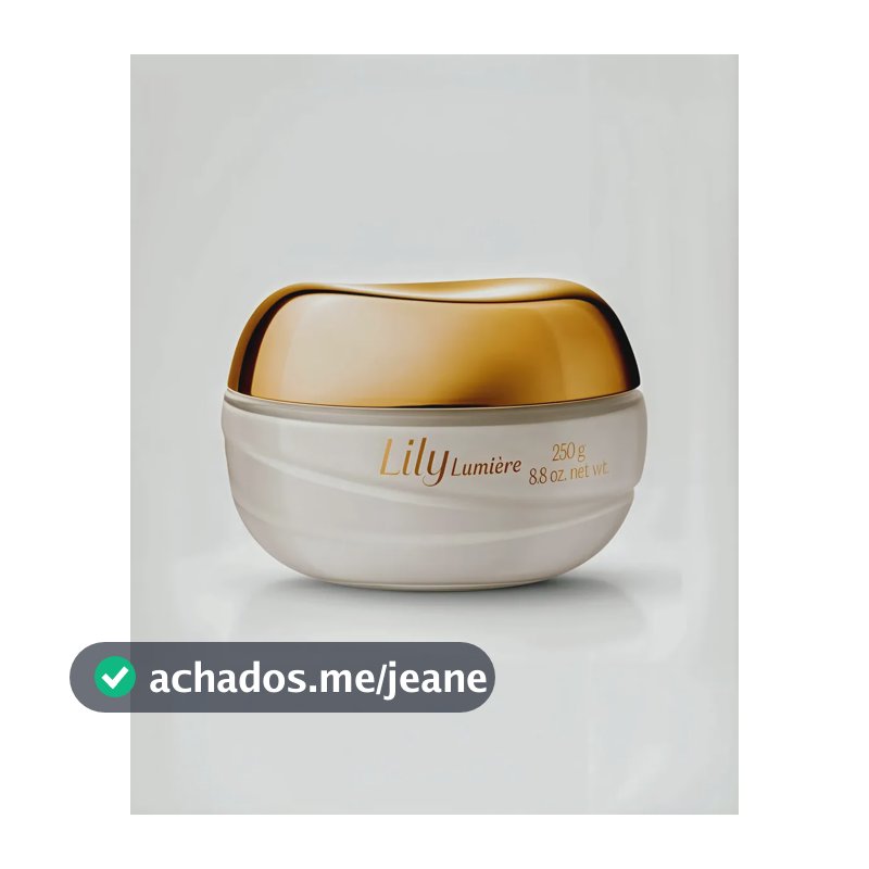 Lily Lumière Creme Acetinado Hidratante Corporal O Boticário 250g