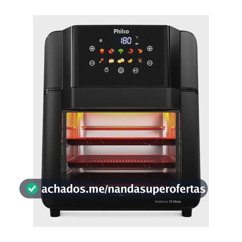 Air Fryer Oven Philco PAF15C 15L 220V Preta