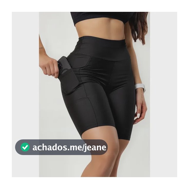 Shorts Feminino Ciclista Com Bolsos Lateral Para Corrida