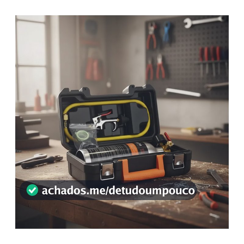 Kit Garrafa Injetora Aluminio Fluidos P/ Limpeza De Ar 141b 127/220v