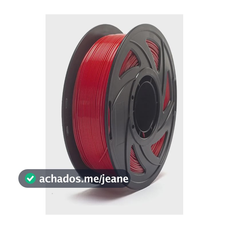 Filamento Petg Vermelho 1kg 1.75mm Para Impressora 3d Vermelho