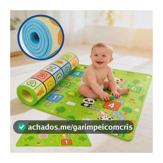 Tapete Interativo Térmico Tatame Infantil Educativo Bebê