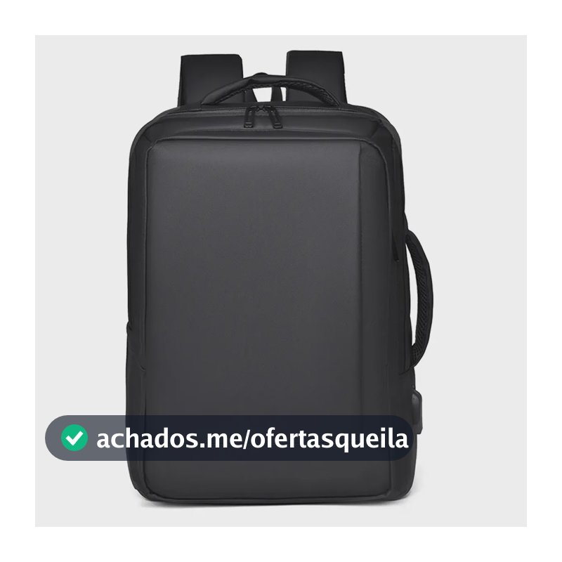 Mochila para Notebook de 15.6" Executiva com USB, Expansível e Impermeável