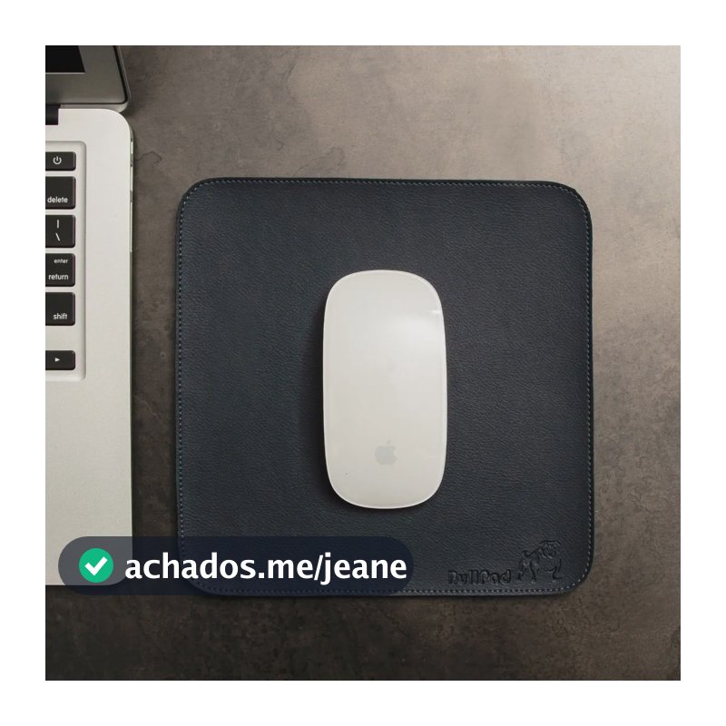 Mousepad Bullpad 20x20cm Cores Com Fundo Emborrachado Cor Azul-marinho Desenho impresso Courino