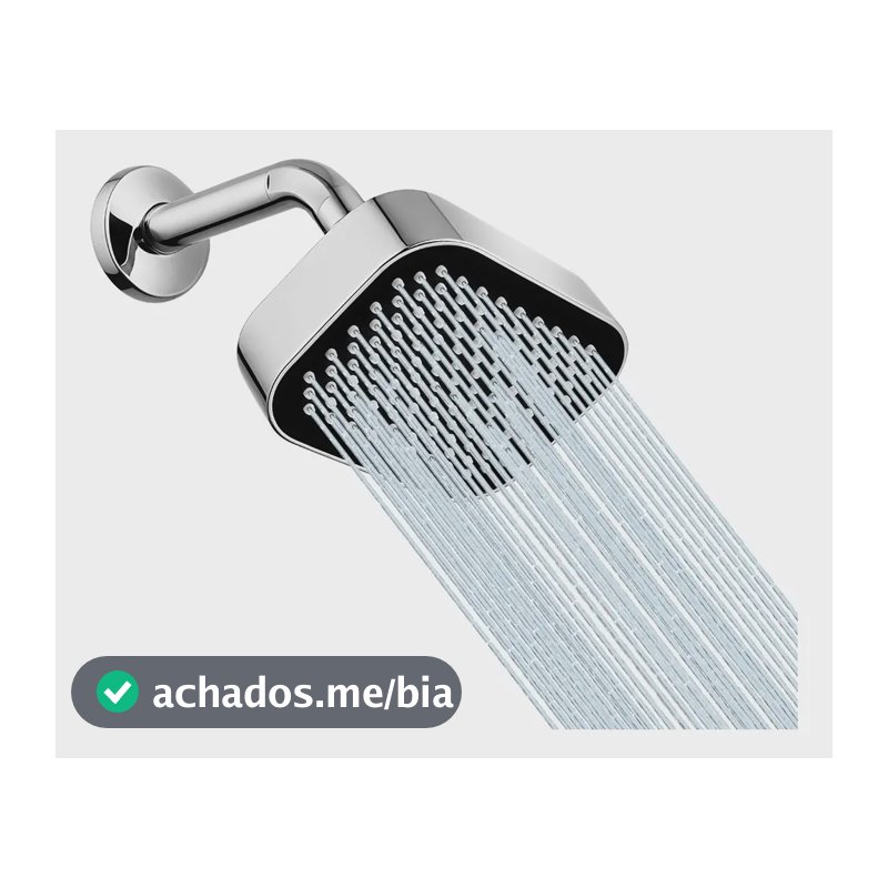 Chuveiro A Gas,ducha Chuveiro Quadrado Aquecedor Heemli Prateado Prata Cromado
