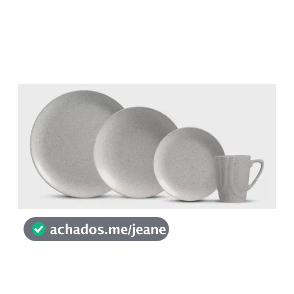 Aparelho De Jantar 16 Peças Organic Gray Alleanza