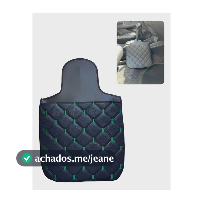 Sacolinha Para Câmbio Personalizadas Linha Verde Verde Texturizado Em Losangos