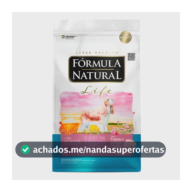 Ração Fórmula Natural Life Cães Adultos Mini Pequeno 10kg