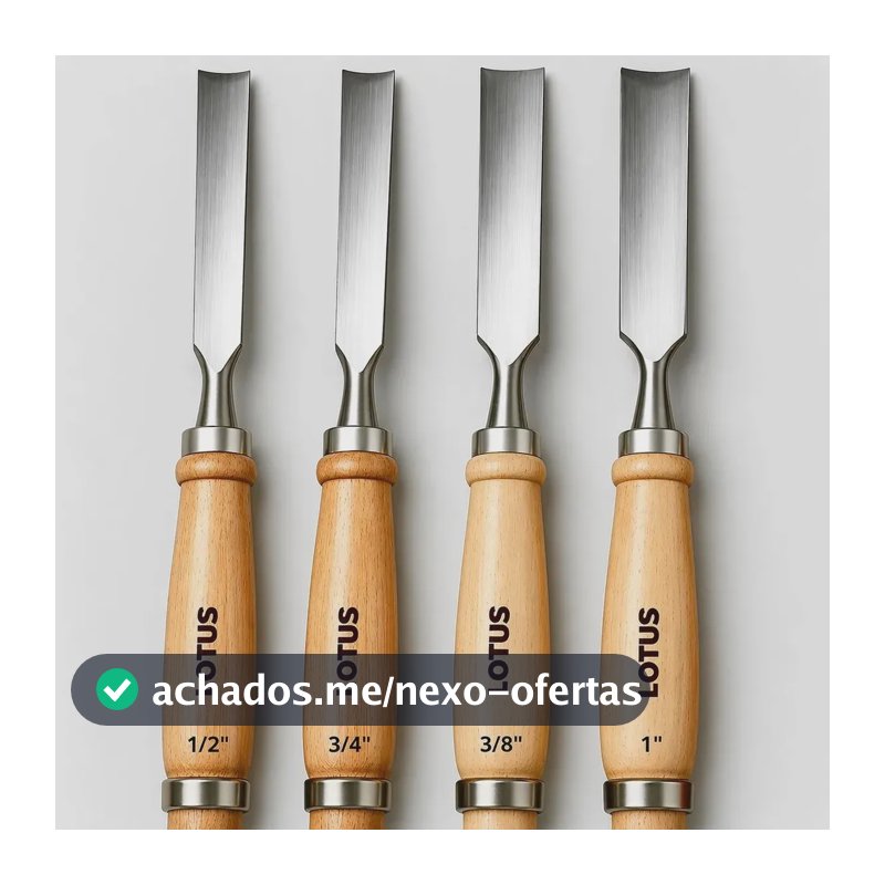 Jogo Kit Formão De Goiva Profissional 4 Peças