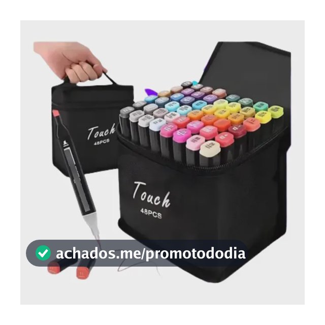 Kit Estojo Touch Canetas Ponta Dupla 48 Cores P/ Colorir