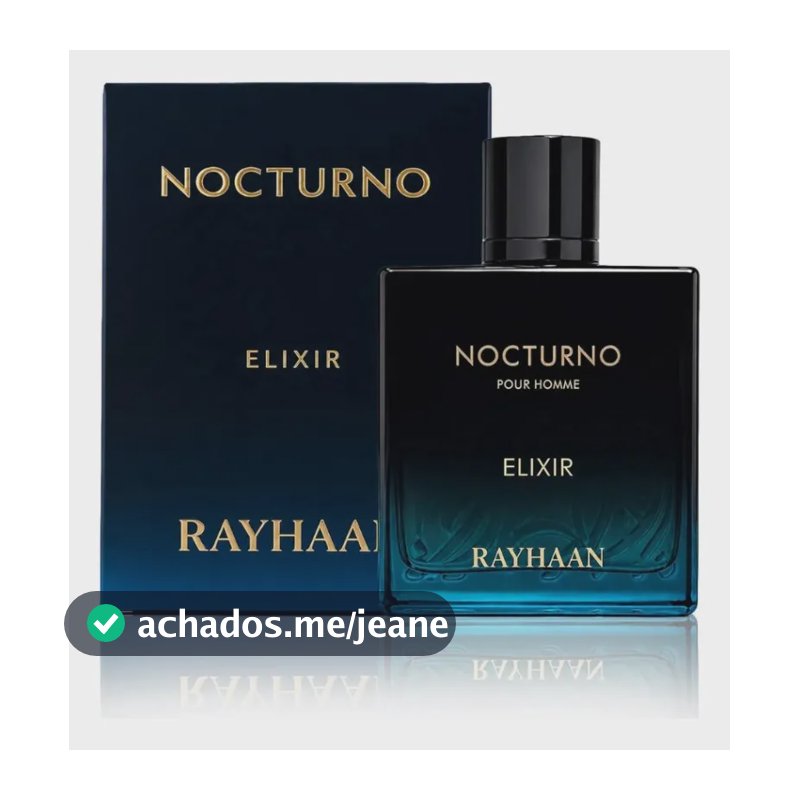 Rayhaan Nocturno Elixir Masculino Edp 100ml Original