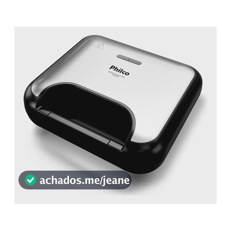 Sanduicheira E Grill Philco Acabamento Em Inox Pgr27a 750w Preto