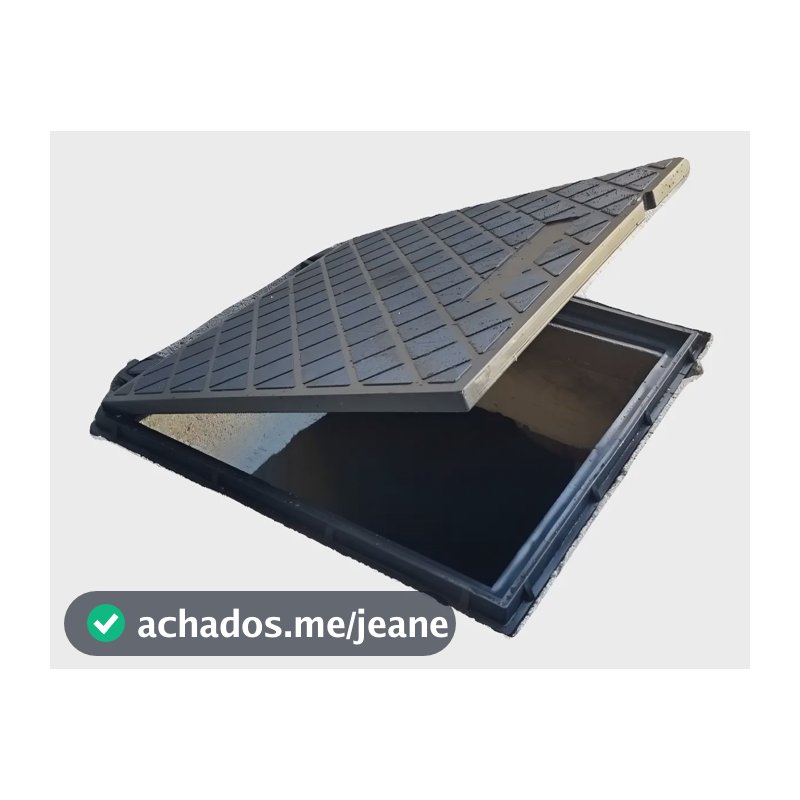 Tampa De Esgoto 50x50cm Caixa De Passagem Polipropileno Pvc