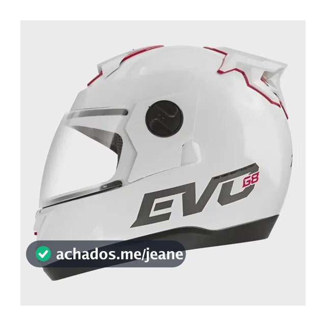 Capacete Fechado Pro Tork Evolution G8 Evo Brilhante