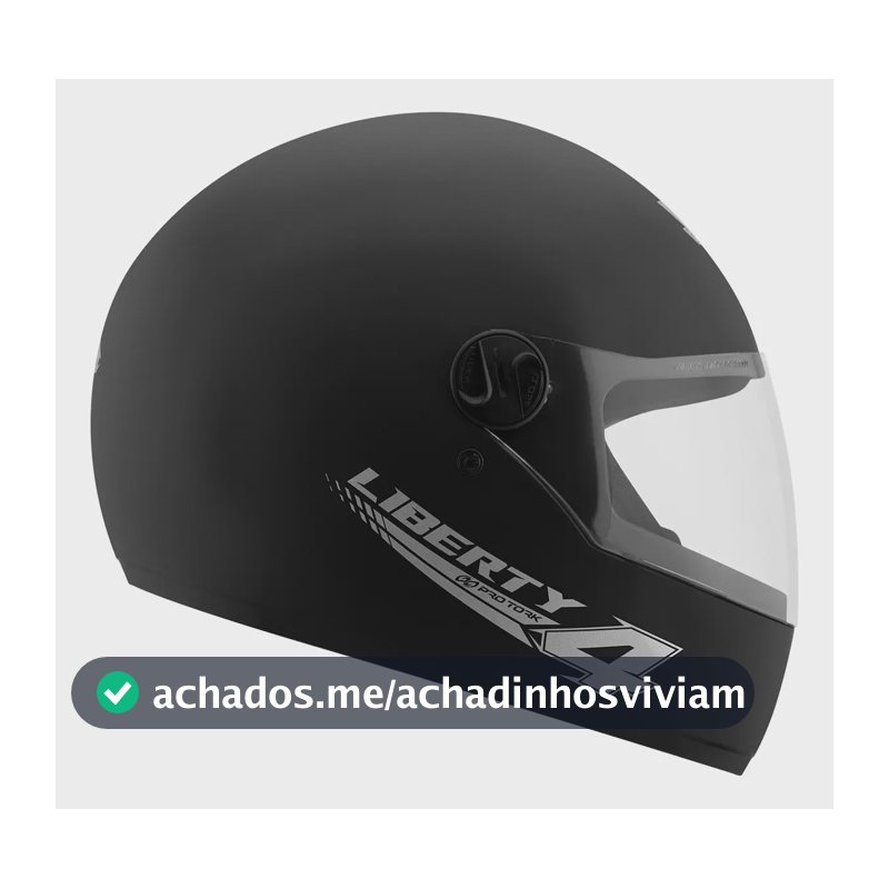 Capacete Moto Pro Tork Liberty Four 58 Preto Fosco
