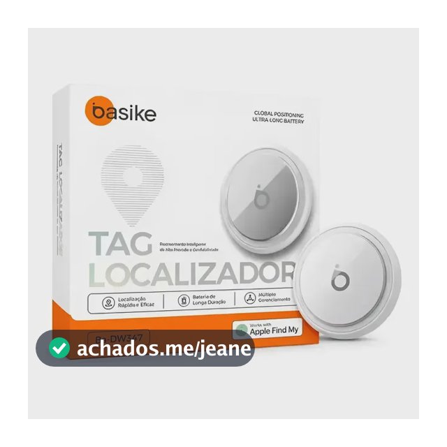 Tag Localizador De Objetos Rastreador Pets, Automovel Basike somente Dispositivos IOS