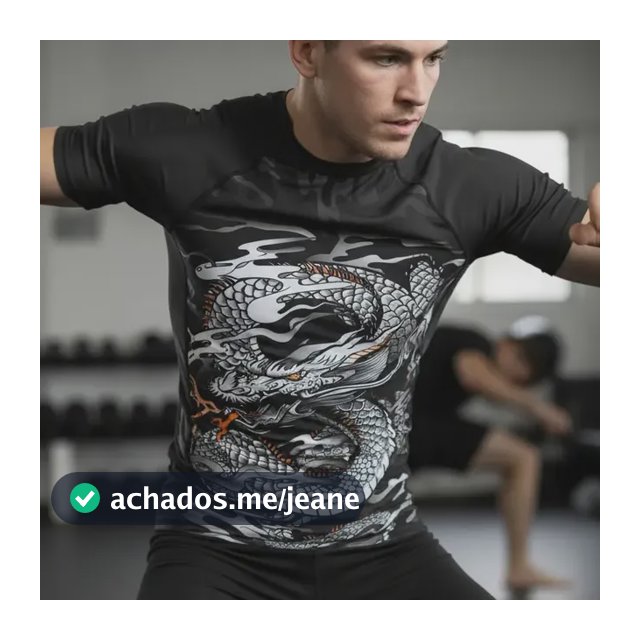 Camisa Rash Guard Jiu Jitsu Competidor Mma Muay Thai Treino