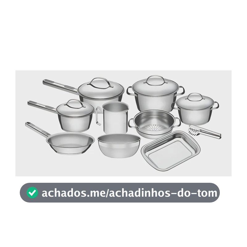 Jogo De Panelas Tramontina Inox Allegra 10p Com Pegador