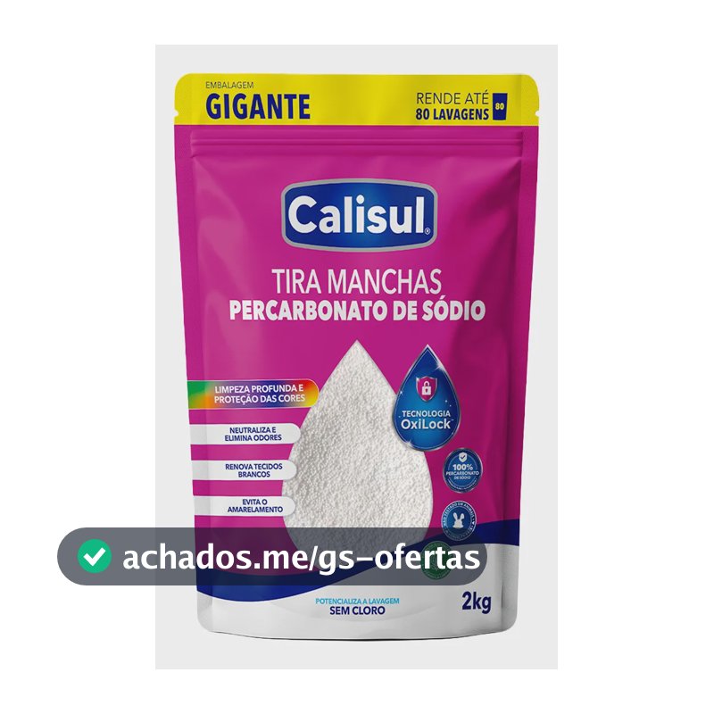 Percarbonato De Sódio Limpador Clareador Tira Manchas - 2kg